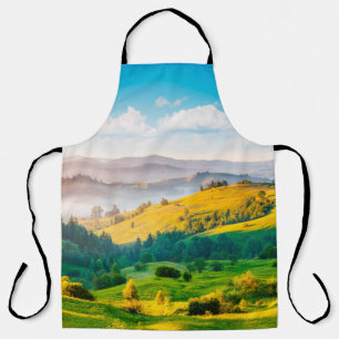 Große Landschaft im Morgenlicht. Loca Schürze