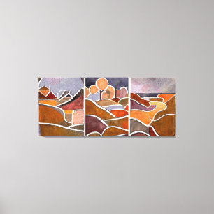 Große Landschaft Triptych Leinwanddruck