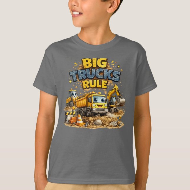 Große Lastwagen regieren T-Shirt (Vorderseite)