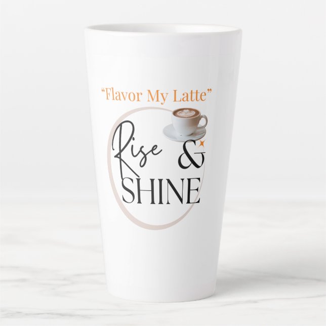 Große Latte Flavor Rise & Shine Tasse (Vorderseite)
