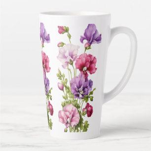 Große Latte-Tasse - 17 oz Elegant Floral Bouquet Milchtasse