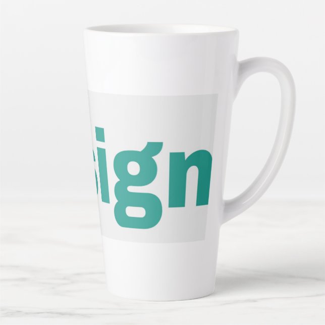 Große Latte-Tasse 17oz Milchtasse (Rechts)