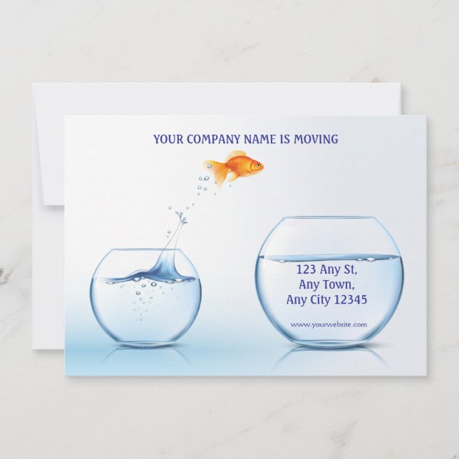 Große Leap-Geschäftsumzug Ankündigung (Vorderseite)