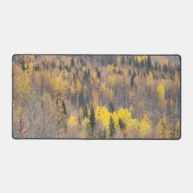 Große, lebendige Herbstwaldmatte Schreibtischunterlage (Vorderseite)