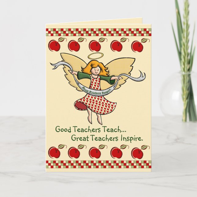 Große Lehrer inspirieren Feiertagskarte (Vorderseite)