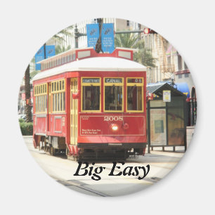 GROSSE LEICHT, NEUE ORLEANS STREETCAR MAGNET
