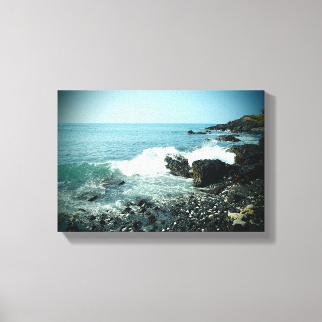 Große Leinwand mit Wellenlandschaft (Vorderseite)