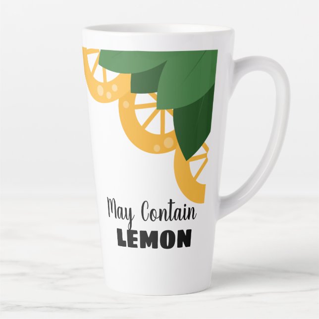 Große Lemon-Scheiben Mai enthalten Lemon Milchtasse (Rechts)