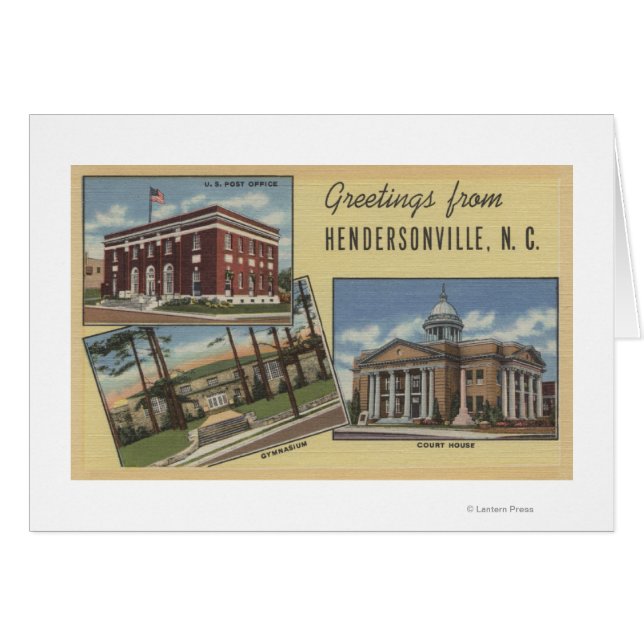 Große Letter Scenes - Hendersonville, NC (Vorderseite (Horizontal))