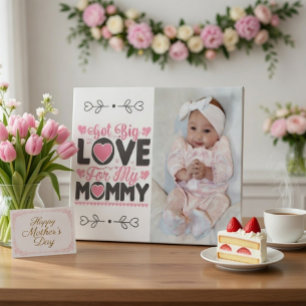 Große Liebe für meine Mommy Plaque got Fotoplatte