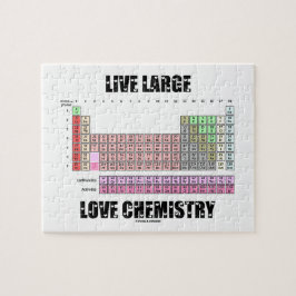 Große Liebe-lebhaftchemie-periodische Puzzle