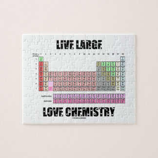 Große Liebe-lebhaftchemie-periodische Puzzle