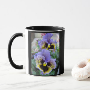 Große Lila Stiefmütterchen Tasse 11 oz