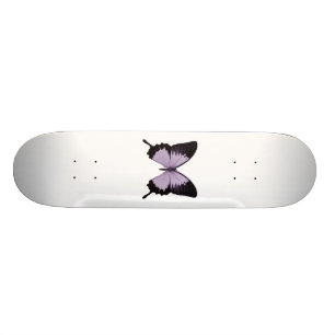 Große Lila und schwarze Schmetterlinge Skateboard