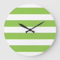 Große Limone grüne Wand-Uhr