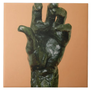 Große links Hand (Bronze) Fliese