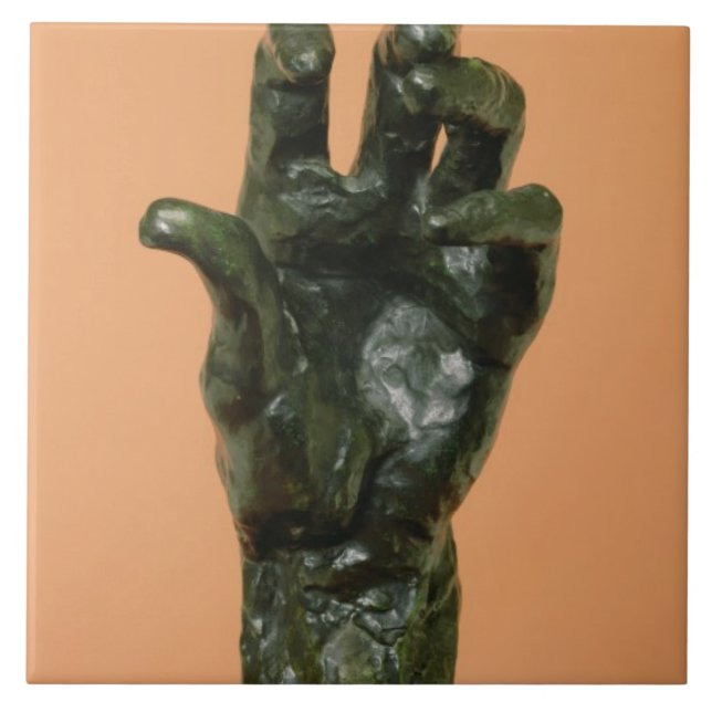 Große links Hand (Bronze) Fliese (Vorderseite)