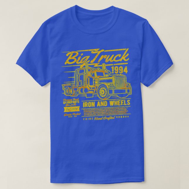 Große Lkw-Grafik T-Shirt (Design vorne)