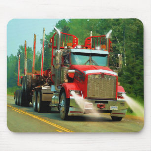 Große Lkw- und Autobahntechnik für Lkw-Liebhaber Mousepad
