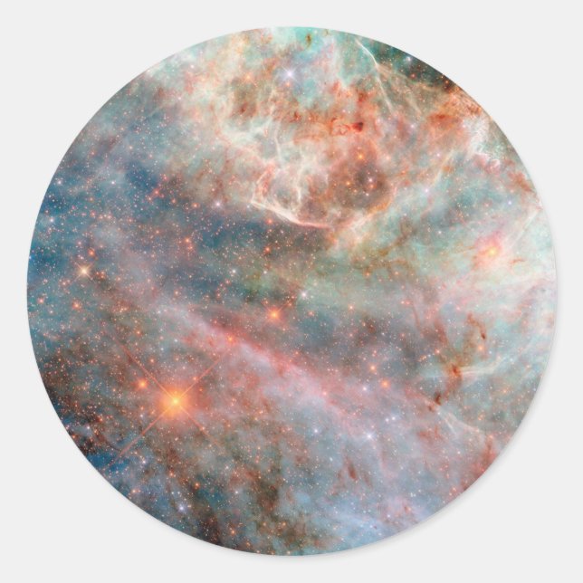 Große magellanische Wolke Runder Aufkleber (Vorderseite)