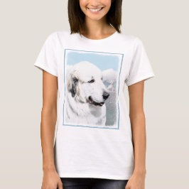Große malende Pyrenäen - ursprüngliche Hundekunst T-Shirt