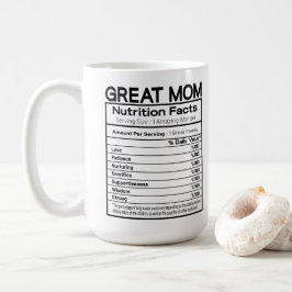 Große Mama Ernährungsfakte Kaffeetasse
