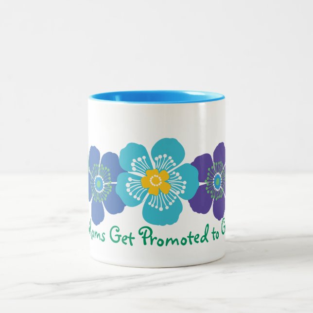 Große Mamas erhalten zur Großmutter gefördert Zweifarbige Tasse (Mittel)