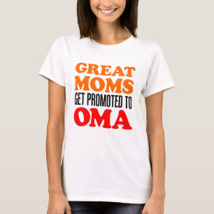 Große Mamas gefördert zu Oma T-Shirt