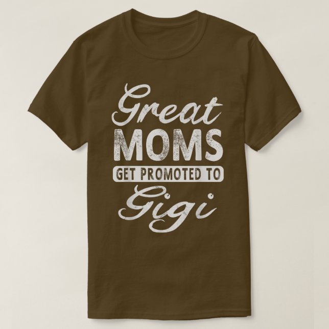 Große Mamas werden zu Gigi Oma Geschenk T  T-Shirt (Design vorne)