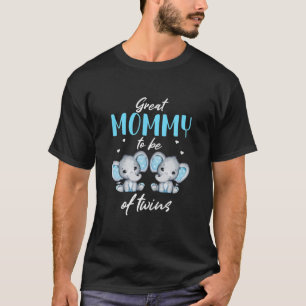 Große Mami, um von zwei Geschwistern Elephant Baby T-Shirt