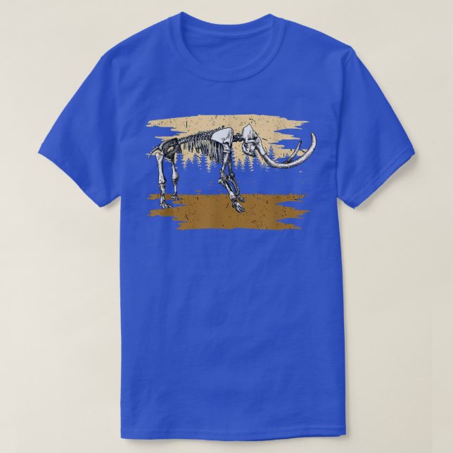 Große Mammographie Skelett Etinct Tiermammut  T-Shirt (Design vorne)