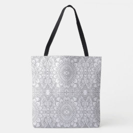 Große, Mandala Gemusterte Schultertasche