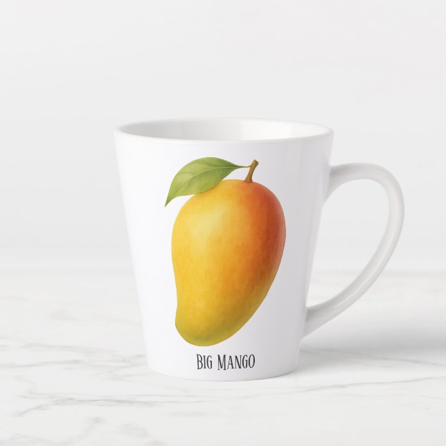 Große Mango, süße Frucht und Name Milchtasse (Rechts)