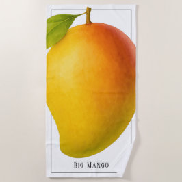 Große Mango, süße Frucht und Name Strandtuch
