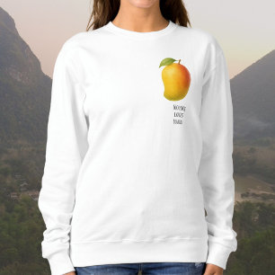 Große Mango, süße Frucht und Name Sweatshirt