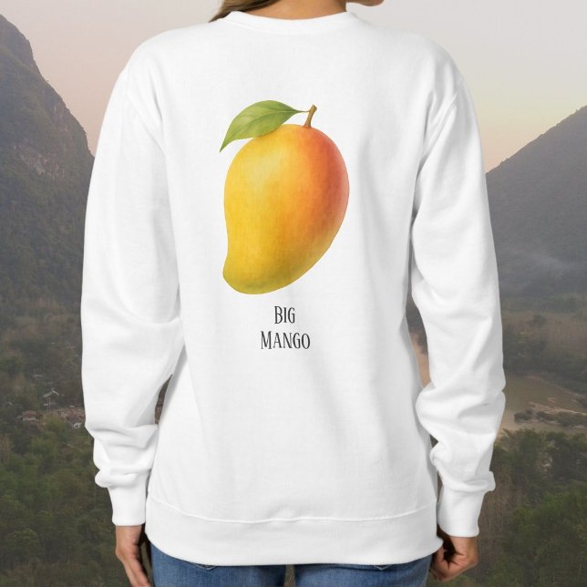 Große Mango, süße Frucht und Name Sweatshirt (Von Creator hochgeladen)