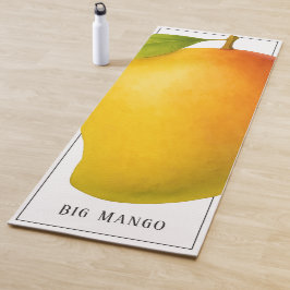 Große Mango, süße Frucht und Name Yogamatte