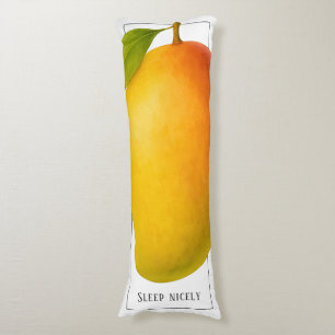 Große Mango, süße Frucht und Worte Seitenschläferkissen