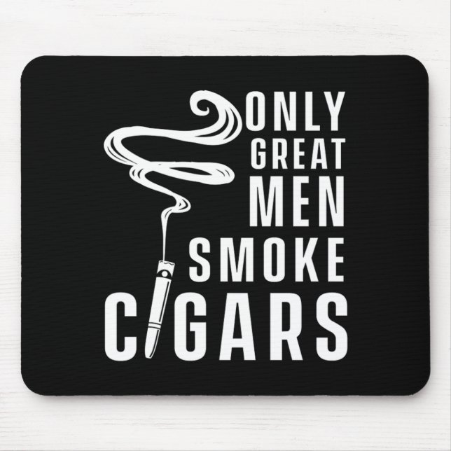 Große Männer rauchen Zigarren Humidor Cigar Lover  Mousepad (Vorne)
