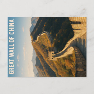 Große Mauer Chinas – Peking, China Postkarte