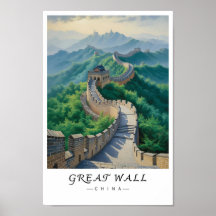 Große Mauer Chinas Wandkunst, asiatisches Wahrzeic