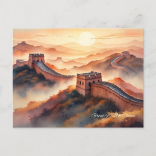 Große Mauer der China Feiertagspostkarte