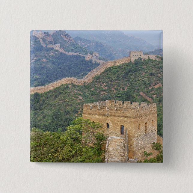Große Mauer der China in Jinshanling, China.2 Button (Vorderseite)
