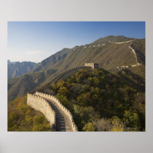 Große Mauer der China in Mutianyu 2 Poster
