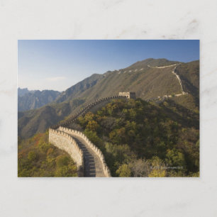 Große Mauer der China in Mutianyu 2 Postkarte