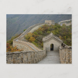 Große Mauer der China in Mutianyu Postkarte