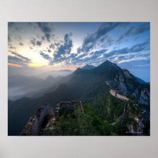 Große Mauer der China, JianKou unrestaurierter Abs Poster