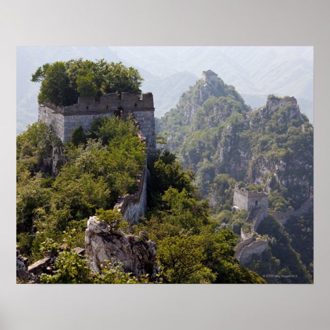 Große Mauer der China, JianKou unrestaurierter Abs Poster (Vorne)