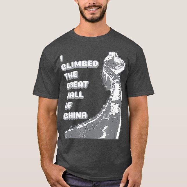 Große Mauer der China Peking Souvenir T-Shirt (Vorderseite)