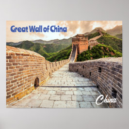 Große Mauer der China Poster